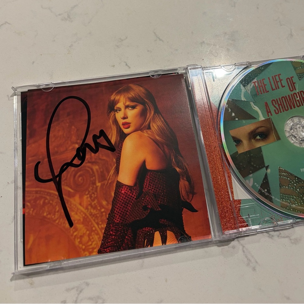 Taylor Swift Life of a Showgirl CD Signed